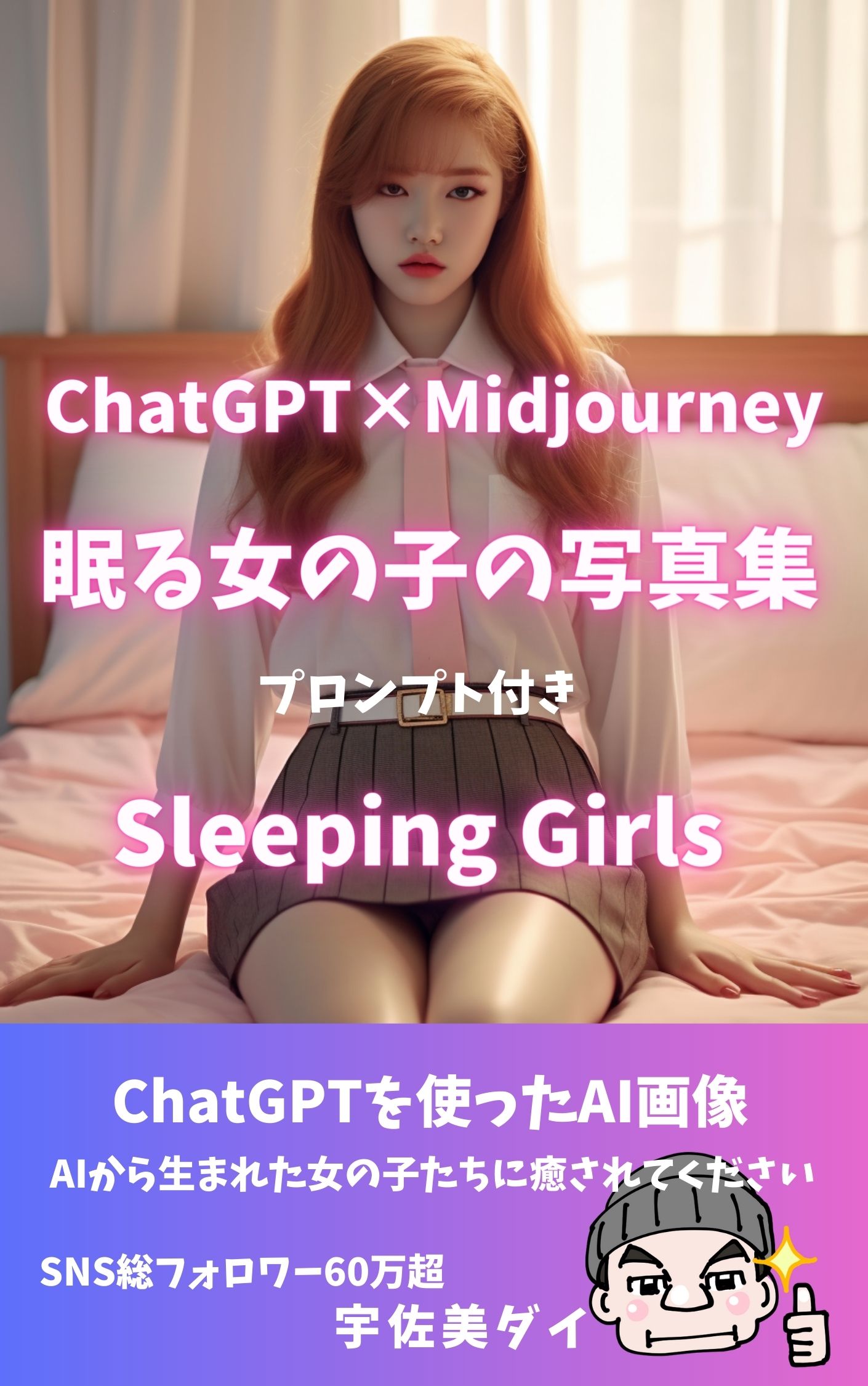 ChatGPTとmidjourney 眠る女の子の写真集 プロンプト付